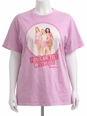 Mean Girls “You Can’t Sit With Us” Graphic Tee – Size XL Pink